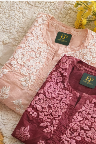 Peach & Wine Combo Kurti