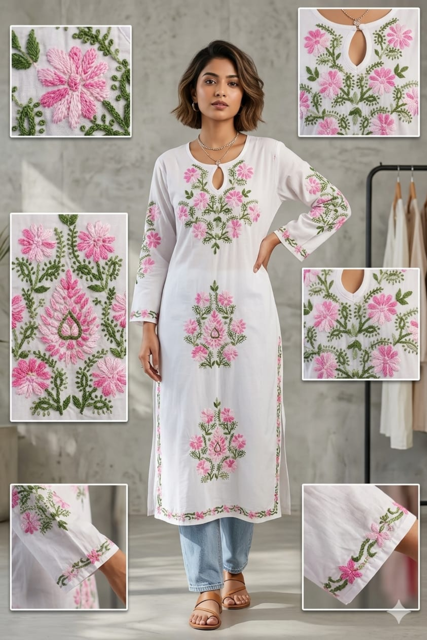 Mal cotton Fabric Long Kurti
